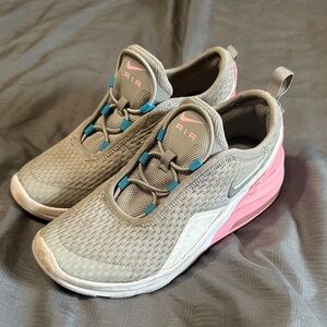 Nike Women's Gray and Pink Air Sneakers